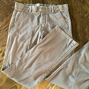 Gray chaps boys 18 adjustable waist dress slacks pockets slide hook